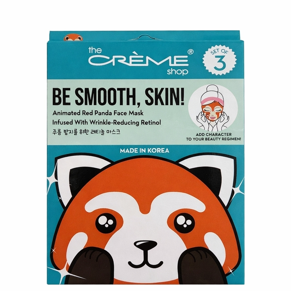 The Crème Shop Be Smooth, Skin Red Panda Face Mask‎ Set